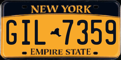 NY license plate GIL7359