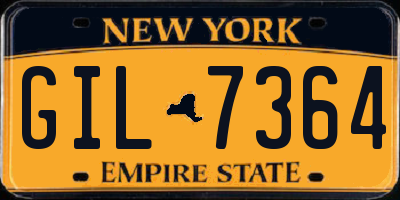 NY license plate GIL7364