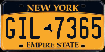 NY license plate GIL7365