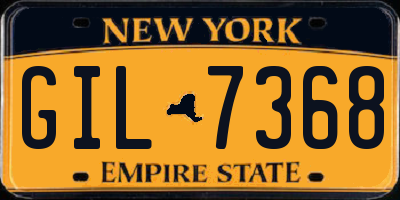NY license plate GIL7368