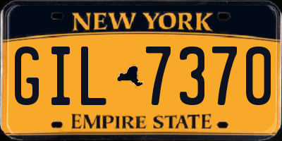 NY license plate GIL7370