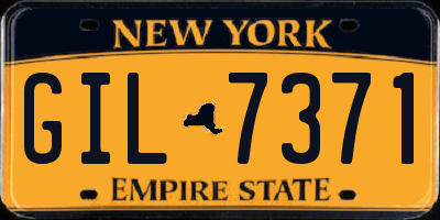 NY license plate GIL7371