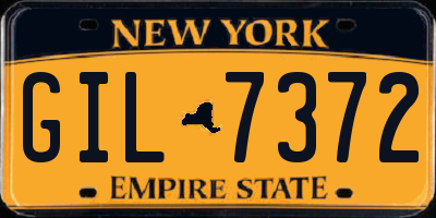 NY license plate GIL7372