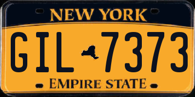 NY license plate GIL7373