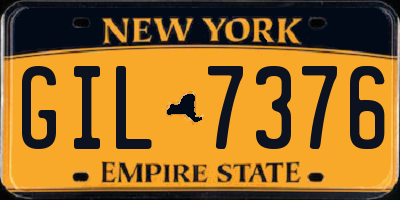 NY license plate GIL7376