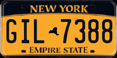 NY license plate GIL7388