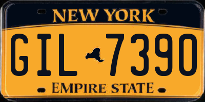 NY license plate GIL7390