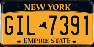 NY license plate GIL7391