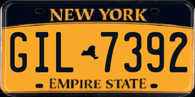 NY license plate GIL7392