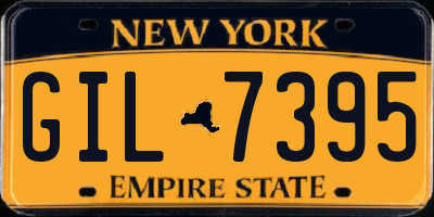 NY license plate GIL7395