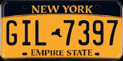 NY license plate GIL7397