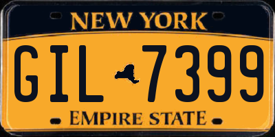 NY license plate GIL7399