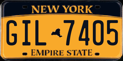 NY license plate GIL7405