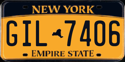 NY license plate GIL7406