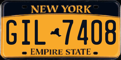 NY license plate GIL7408