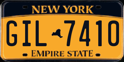 NY license plate GIL7410