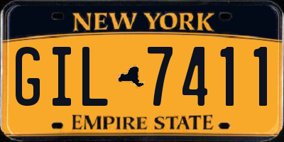 NY license plate GIL7411