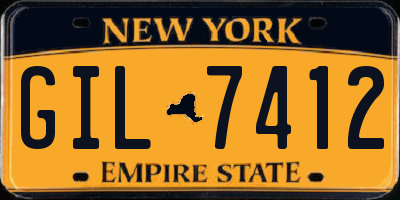 NY license plate GIL7412
