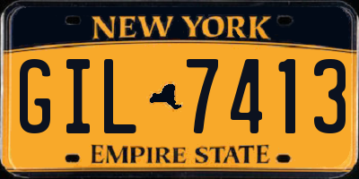NY license plate GIL7413
