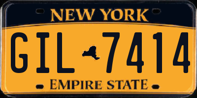 NY license plate GIL7414