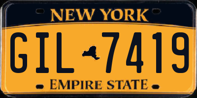 NY license plate GIL7419