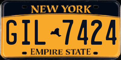 NY license plate GIL7424