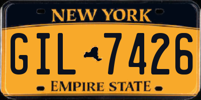 NY license plate GIL7426