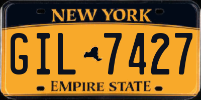 NY license plate GIL7427