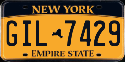 NY license plate GIL7429