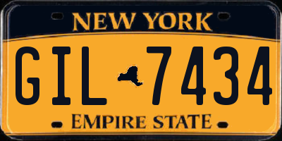 NY license plate GIL7434