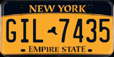 NY license plate GIL7435