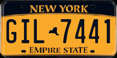 NY license plate GIL7441