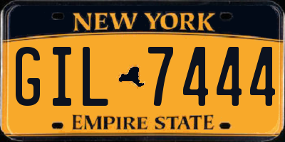 NY license plate GIL7444