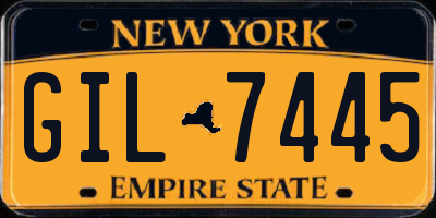 NY license plate GIL7445