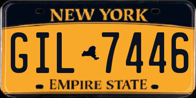 NY license plate GIL7446