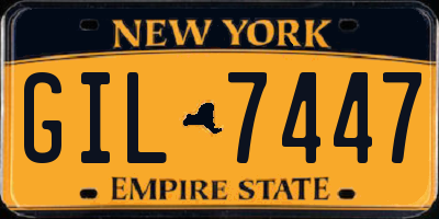 NY license plate GIL7447