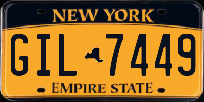 NY license plate GIL7449