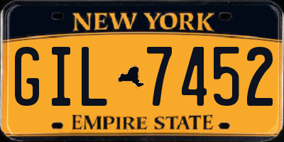 NY license plate GIL7452