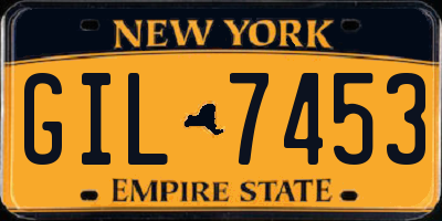 NY license plate GIL7453
