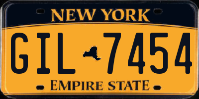 NY license plate GIL7454