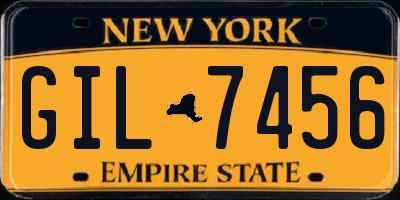 NY license plate GIL7456
