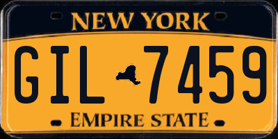 NY license plate GIL7459