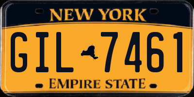 NY license plate GIL7461