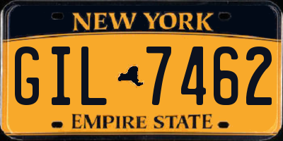 NY license plate GIL7462