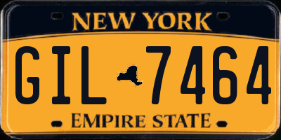 NY license plate GIL7464