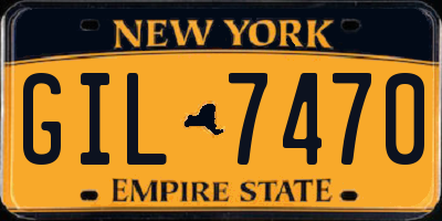 NY license plate GIL7470