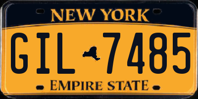 NY license plate GIL7485