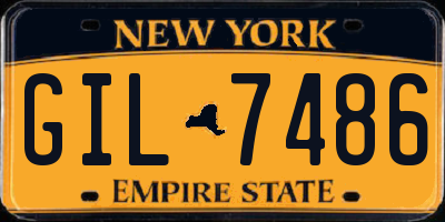 NY license plate GIL7486