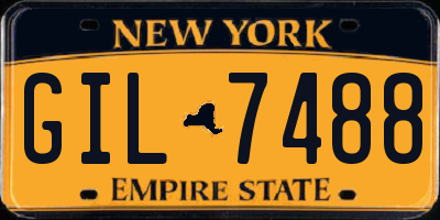 NY license plate GIL7488