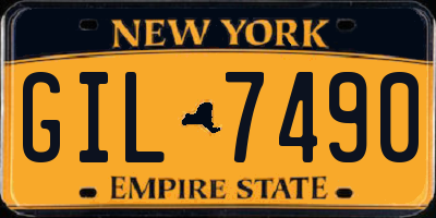 NY license plate GIL7490